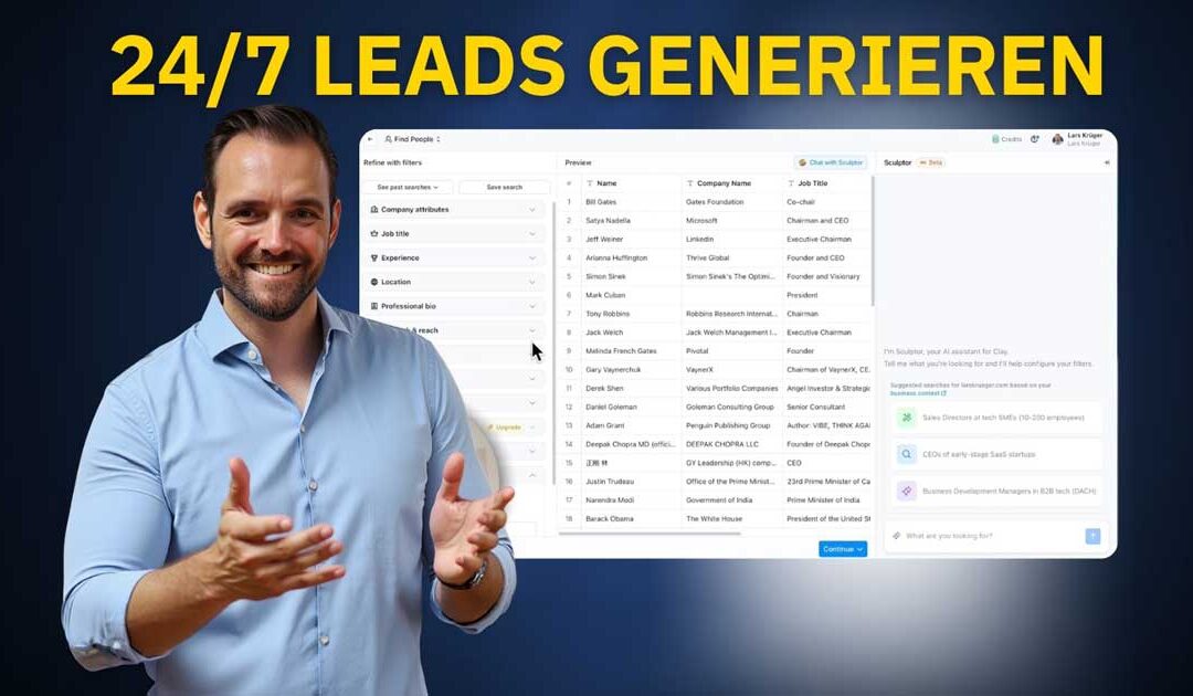 LinkedIn Leads mit Clay generieren ohne Scraping
